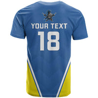 Custom West Knights of Yorkshire T Shirt Skate Hard Hit Harder Blue Version - Wonder Print Shop