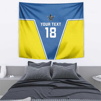 Custom West Knights of Yorkshire Tapestry Skate Hard Hit Harder Blue Version - Wonder Print Shop