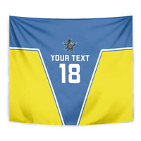 Custom West Knights of Yorkshire Tapestry Skate Hard Hit Harder Blue Version - Wonder Print Shop