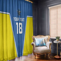 Custom West Knights of Yorkshire Window Curtain Skate Hard Hit Harder Blue Version - Wonder Print Shop