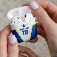 Custom West Knights of Yorkshire AirPods Case Skate Hard Hit Harder White Version - Wonder Print Shop