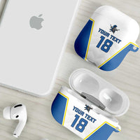 Custom West Knights of Yorkshire AirPods Case Skate Hard Hit Harder White Version - Wonder Print Shop