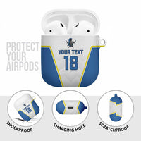 Custom West Knights of Yorkshire AirPods Case Skate Hard Hit Harder White Version - Wonder Print Shop