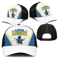 West Knights of Yorkshire Baseball Net Cap Skate Hard Hit Harder White Version - Wonder Print Shop