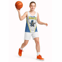 Custom West Knights of Yorkshire Basketball Jersey Skate Hard Hit Harder White Version - Wonder Print Shop