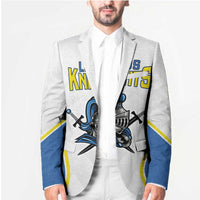 Custom West Knights of Yorkshire Blazer Skate Hard Hit Harder White Version - Wonder Print Shop