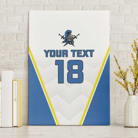Custom West Knights of Yorkshire Canvas Wall Art Skate Hard Hit Harder White Version - Wonder Print Shop