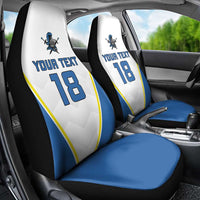 Custom West Knights of Yorkshire Car Seat Cover Skate Hard Hit Harder White Version - Wonder Print Shop