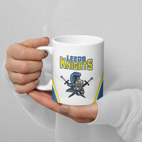 Custom West Knights of Yorkshire Ceramic Mug Skate Hard Hit Harder White Version - Wonder Print Shop