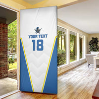 Custom West Knights of Yorkshire Door Cover Skate Hard Hit Harder White Version - Wonder Print Shop