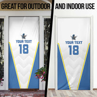 Custom West Knights of Yorkshire Door Cover Skate Hard Hit Harder White Version - Wonder Print Shop