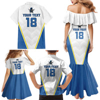 Custom West Knights of Yorkshire Family Matching Mermaid Dress and Hawaiian Shirt Skate Hard Hit Harder White Version - Wonder Print Shop
