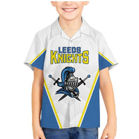 Custom West Knights of Yorkshire Family Matching Mermaid Dress and Hawaiian Shirt Skate Hard Hit Harder White Version - Wonder Print Shop