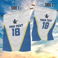 Custom West Knights of Yorkshire Garden Flag Skate Hard Hit Harder White Version - Wonder Print Shop