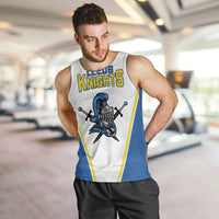 Custom West Knights of Yorkshire Men Tank Top Skate Hard Hit Harder White Version - Wonder Print Shop