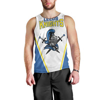 Custom West Knights of Yorkshire Men Tank Top Skate Hard Hit Harder White Version - Wonder Print Shop