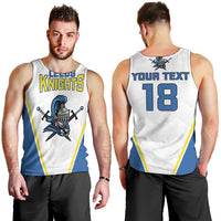 Custom West Knights of Yorkshire Men Tank Top Skate Hard Hit Harder White Version - Wonder Print Shop