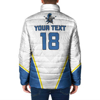 Custom West Knights of Yorkshire Padded Jacket Skate Hard Hit Harder White Version - Wonder Print Shop