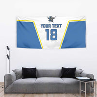 Custom West Knights of Yorkshire Tapestry Skate Hard Hit Harder White Version - Wonder Print Shop