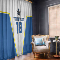 Custom West Knights of Yorkshire Window Curtain Skate Hard Hit Harder White Version - Wonder Print Shop