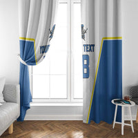 Custom West Knights of Yorkshire Window Curtain Skate Hard Hit Harder White Version - Wonder Print Shop