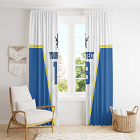 Custom West Knights of Yorkshire Window Curtain Skate Hard Hit Harder White Version - Wonder Print Shop