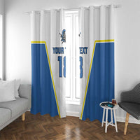 Custom West Knights of Yorkshire Window Curtain Skate Hard Hit Harder White Version - Wonder Print Shop