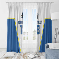 Custom West Knights of Yorkshire Window Curtain Skate Hard Hit Harder White Version - Wonder Print Shop