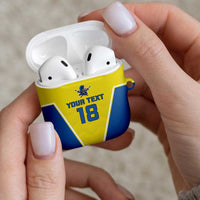 Custom West Knights of Yorkshire AirPods Case Skate Hard Hit Harder Yellow Version - Wonder Print Shop