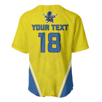 Custom West Knights of Yorkshire Baseball Jersey Skate Hard Hit Harder Yellow Version - Wonder Print Shop