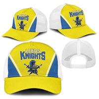 West Knights of Yorkshire Baseball Net Cap Skate Hard Hit Harder Yellow Version - Wonder Print Shop