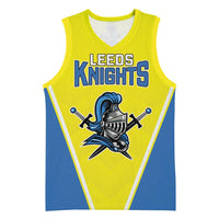 Custom West Knights of Yorkshire Basketball Jersey Skate Hard Hit Harder Yellow Version - Wonder Print Shop