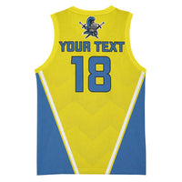 Custom West Knights of Yorkshire Basketball Jersey Skate Hard Hit Harder Yellow Version - Wonder Print Shop