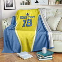 Custom West Knights of Yorkshire Blanket Skate Hard Hit Harder Yellow Version - Wonder Print Shop