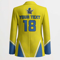 Custom West Knights of Yorkshire Blazer Skate Hard Hit Harder Yellow Version - Wonder Print Shop