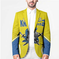 Custom West Knights of Yorkshire Blazer Skate Hard Hit Harder Yellow Version - Wonder Print Shop