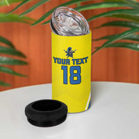 Custom West Knights of Yorkshire 4 in 1 Can Cooler Tumbler Skate Hard Hit Harder Yellow Version - Wonder Print Shop