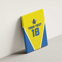 Custom West Knights of Yorkshire Canvas Wall Art Skate Hard Hit Harder Yellow Version - Wonder Print Shop
