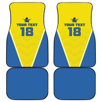 Custom West Knights of Yorkshire Car Mats Skate Hard Hit Harder Yellow Version - Wonder Print Shop