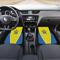 Custom West Knights of Yorkshire Car Mats Skate Hard Hit Harder Yellow Version - Wonder Print Shop