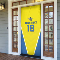Custom West Knights of Yorkshire Door Cover Skate Hard Hit Harder Yellow Version - Wonder Print Shop