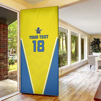 Custom West Knights of Yorkshire Door Cover Skate Hard Hit Harder Yellow Version - Wonder Print Shop