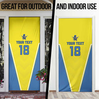 Custom West Knights of Yorkshire Door Cover Skate Hard Hit Harder Yellow Version - Wonder Print Shop