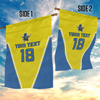 Custom West Knights of Yorkshire Garden Flag Skate Hard Hit Harder Yellow Version - Wonder Print Shop