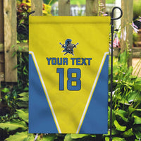 Custom West Knights of Yorkshire Garden Flag Skate Hard Hit Harder Yellow Version - Wonder Print Shop