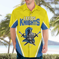 Custom West Knights of Yorkshire Hawaiian Shirt Skate Hard Hit Harder Yellow Version - Wonder Print Shop