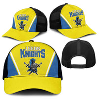 West Knights of Yorkshire Mesh Trucker Cap Skate Hard Hit Harder Yellow Version - Wonder Print Shop