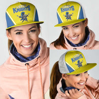West Knights of Yorkshire Mesh Trucker Cap Skate Hard Hit Harder Yellow Version - Wonder Print Shop