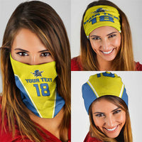 Custom West Knights of Yorkshire Neck Gaiter Skate Hard Hit Harder Yellow Version - Wonder Print Shop