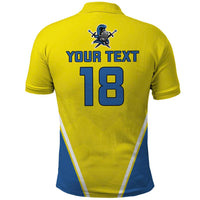 Custom West Knights of Yorkshire Polo Shirt Skate Hard Hit Harder Yellow Version - Wonder Print Shop